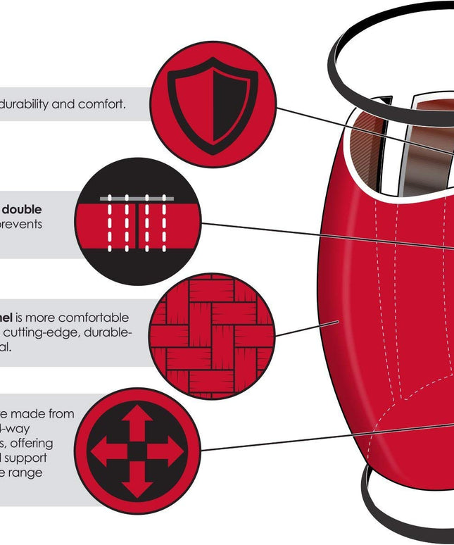 Rocktape Assassins Knee Sleeve - Red Camo 5mm Size SM