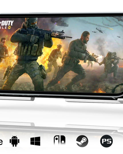 Phone Game Controller for iPhone/Android/PC/Switch, Play COD, Genshin,Support Streaming on PS5/Xbox/PC Console, Cloud Gaming Wireless Gamepad Joystick, Turbo/6-Axis Gyro/Dual Motor, Green Light, White