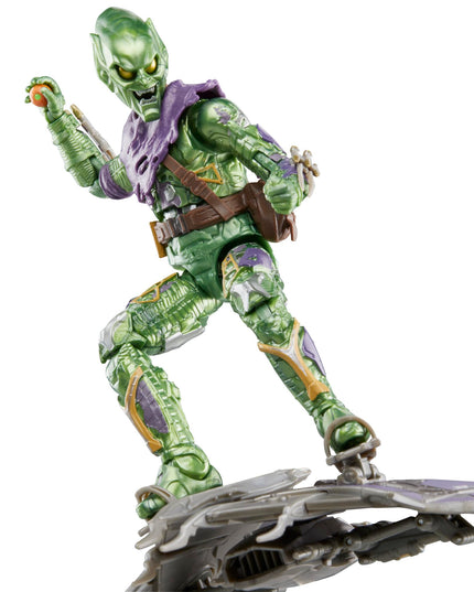 Marvel Legends Green Goblin and Spider-Man No Way Home Deluxe 6-Inch Action Figures With 6 Accessories