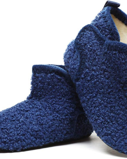 Toddler Kids Winter Warm Fuzzy House Slippers Bootie Lightweight Boys Girls Indoor Home Shoes