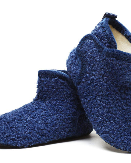 Toddler Kids Winter Warm Fuzzy House Slippers Bootie Lightweight Boys Girls Indoor Home Shoes