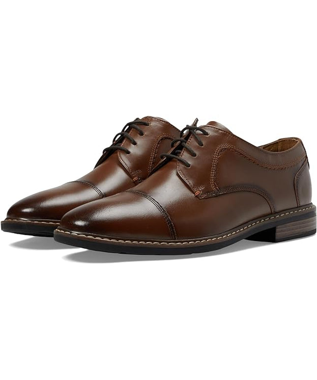 Nunn Bush Hayden Cap Toe Oxford Dress Casual Leather Lace Up Shoes mens Oxford