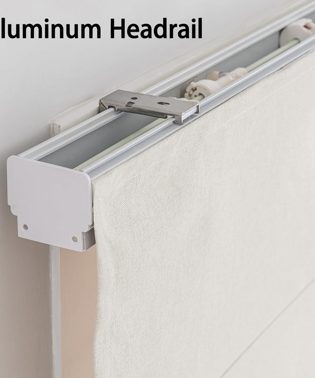 SHECUTE Roman Shades for Windows Cordless, (Beige, (W) 86 cm  x  (L) 162 cm)