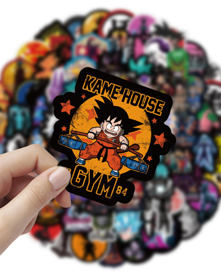 100PCs Dragon Ball Stickers Pack, Cartoon Anime Son Goku Stickers, Vinyl Decal Stickers for Hydro Flask, Laptop, Water Bottle, Stickers for Kids, Toddlers, Teens (DragBal100)