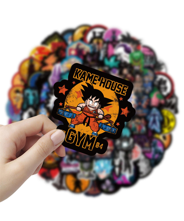 100PCs Dragon Ball Stickers Pack, Cartoon Anime Son Goku Stickers, Vinyl Decal Stickers for Hydro Flask, Laptop, Water Bottle, Stickers for Kids, Toddlers, Teens (DragBal100)