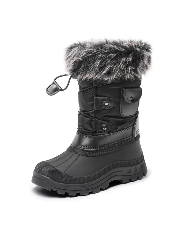 Size: 37.5 - DREAM PAIRS Boys Girls Snow Boots Waterproof Outdoor Warm Cozy Anti-Slip Mid Calf Faux Fur Lining Insulated Winter Shoes for Little/Big Kids,Size 5 Big Kid,Black,KSNOW