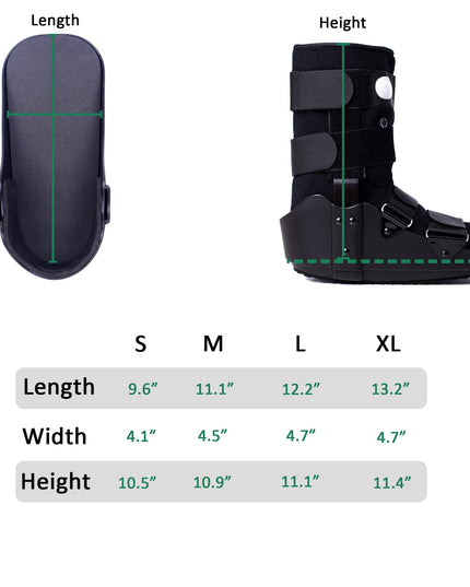 SIZE: L - kefit Walking Boot Fracture Boot for Broken Foot, Sprained Ankle