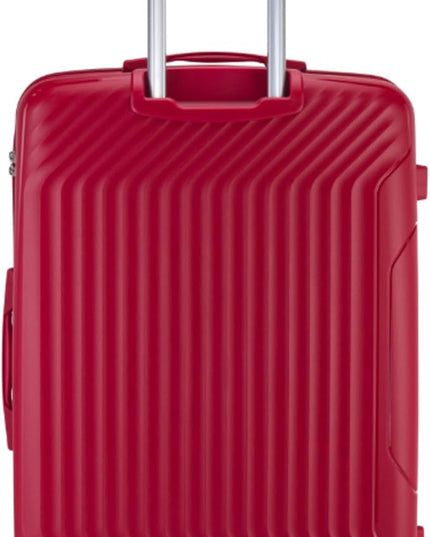 Prince Luggage Set of 3 Unbreakable Luggage with 4 Spinner Wheels, Luggage for Travel Light Weight Anti-Theft Lock,Size 20 24 28 Inch Red