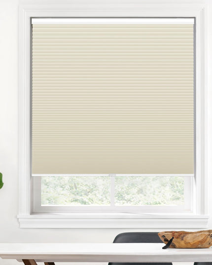 LazBlinds Cordless Cellular Shades, Blackout Honeycomb Shades, Size 91.44 cm W x 182.88 cm H, Cream