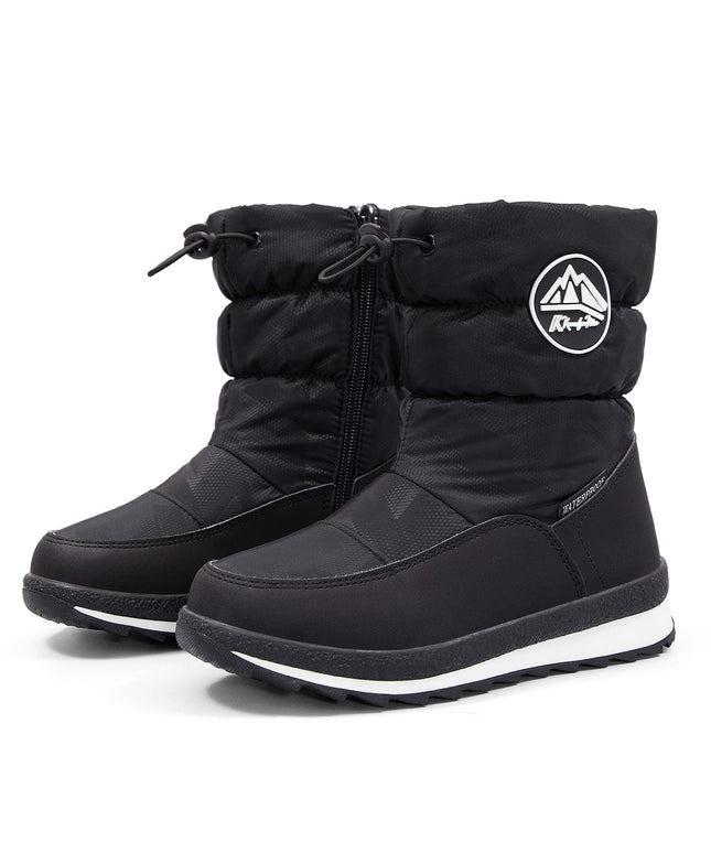 K KomForme Kids Snow Boots for Boys Girls Toddler Winter Outdoor Boots Waterproof with Fur Lined (Toddler/Little Kid/Big Kid)