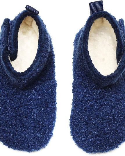Toddler Kids Winter Warm Fuzzy House Slippers Bootie Lightweight Boys Girls Indoor Home Shoes