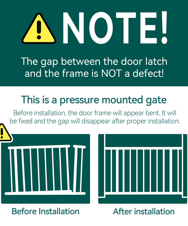 Babelio Metal Baby Gate, 29-48'' Auto Close Easy Install Pet Gate, Extra Wide Walk Thru Child Safety Gate, Pressure Mounted Dog Gate for Doorways & Stairs, with Y Spindle Rods