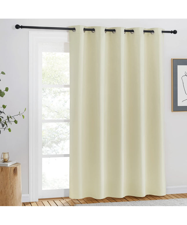 NICETOWN Room Darkening Beige Curtain  167.6 cm wide x 213 cm long .