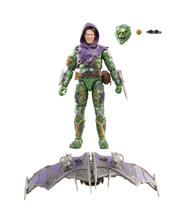 Marvel Legends Green Goblin and Spider-Man No Way Home Deluxe 6-Inch Action Figures With 6 Accessories