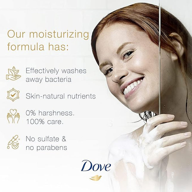 DOVE Refreshing Body Wash, for instant nourishing, Cucumber and Green Tea, No Sulfates or Parabens, 500ml