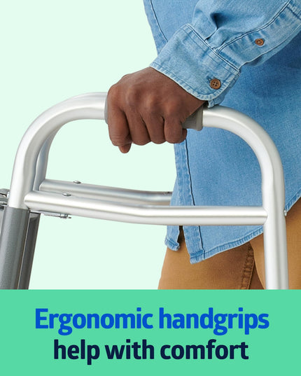 Medline Lightweight Folding Walker with ,Supports up to 136 kg