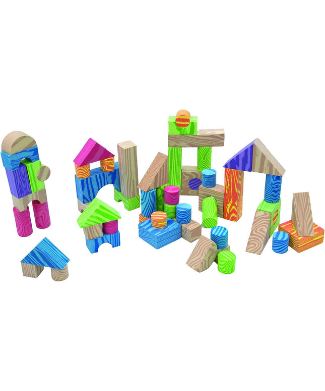 Little Hero Colorful EVA Woodlike Blocks - 60pcs Construction, Building Sets & Blocks