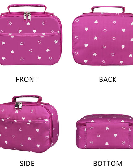 DUPHLAGT Kids Backpack for Girls with Lunch Box, Water Resistant Casual School Bag, Lightweight Elementary Daypack School Backpack for Teen Girls (Purple)