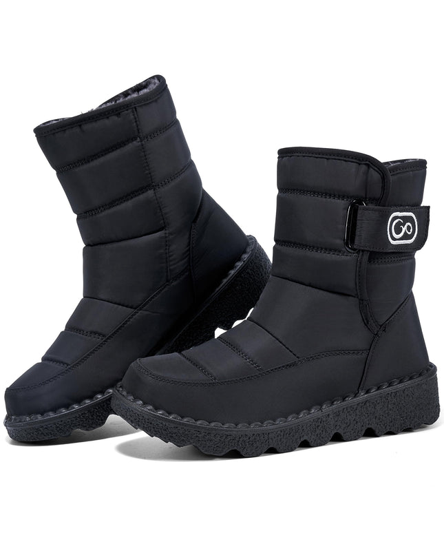 SIZE: 39 - Ablanczoom Womens Winter Snow Boots With Warm Fur Lining Comfortable Non Slip Ankle Booties Outdoor Waterproof Walking Boots for Women