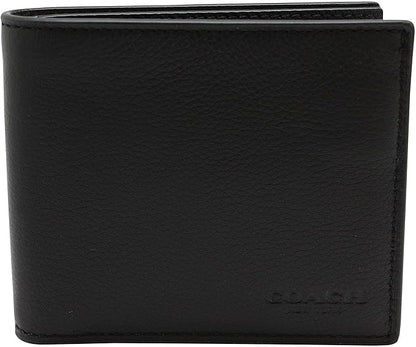 Coach Men's ID Billfold Wallet, Black