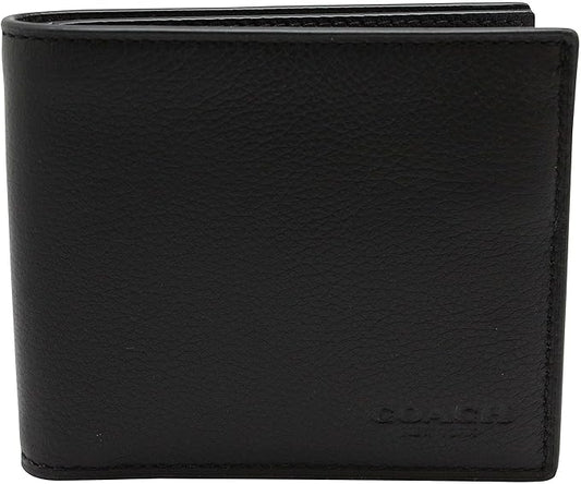Coach Men's ID Billfold Wallet, Black
