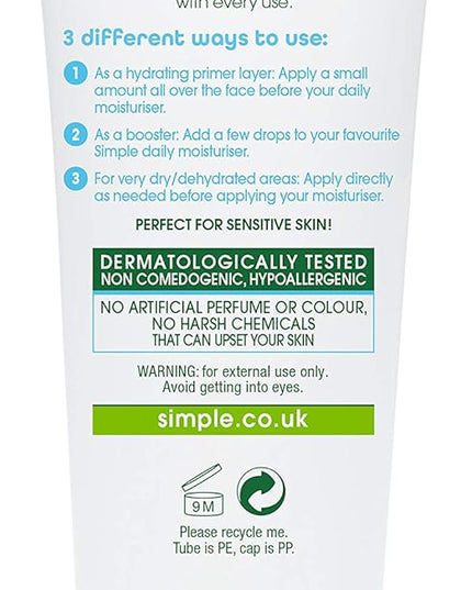 Simple Water Boost Hydrating Booster For Sensitive Skin