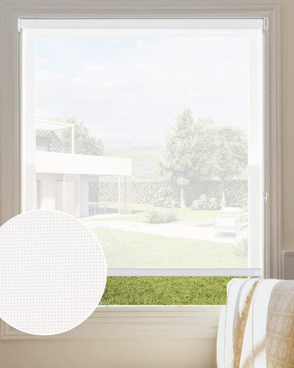 Persilux Light Filtering Roller Shades and Blinds for Windows (Off White)
