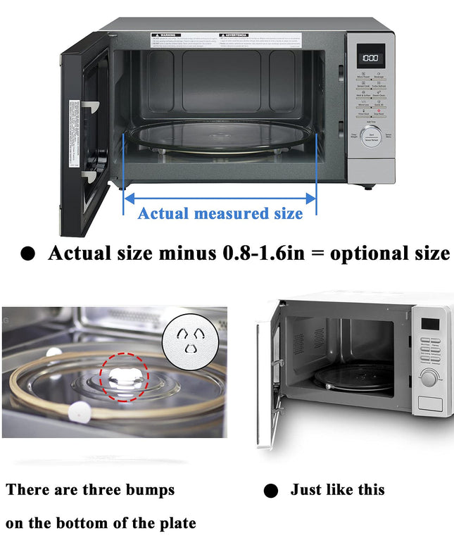 36 cm WB49X10063 Microwave Glass Plate Replacement by AMI PARTS for G.E Microwave