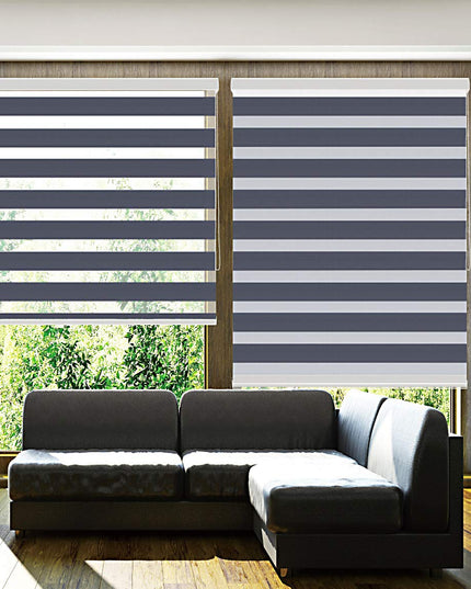 TANZUOER Corded Zebra Roller Shades, 101 x 162 cm