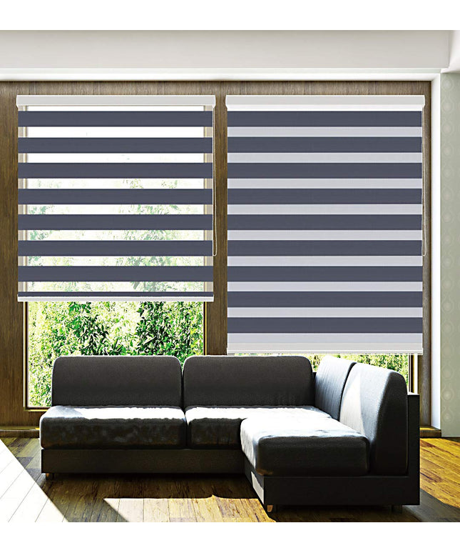 TANZUOER Corded Zebra Roller Shades, 101 x 162 cm