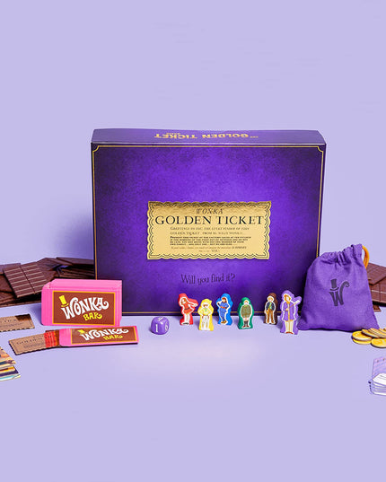 SEALED - Buffalo Games - Willy Wonka's The Golden Ticket Game, 10 years