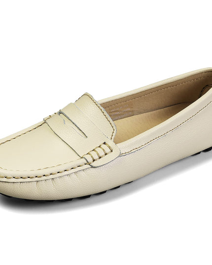 SIZE: 38.5 - Artisure Women's Classic Genuine Leather Penny Loafers Driving Moccasins Casual Slip On Boat Shoes Fashion Comfort Flats