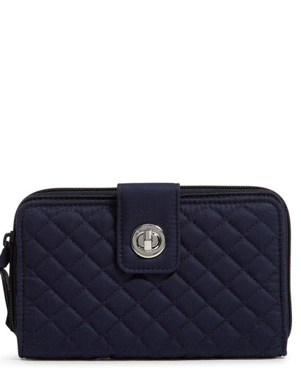 Vera Bradley Women's Iconic RFID Turnlock Wallet, Signature Cotton