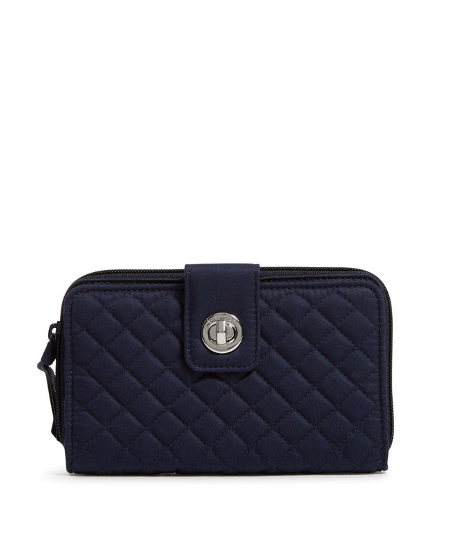 Vera Bradley Women's Iconic RFID Turnlock Wallet, Signature Cotton