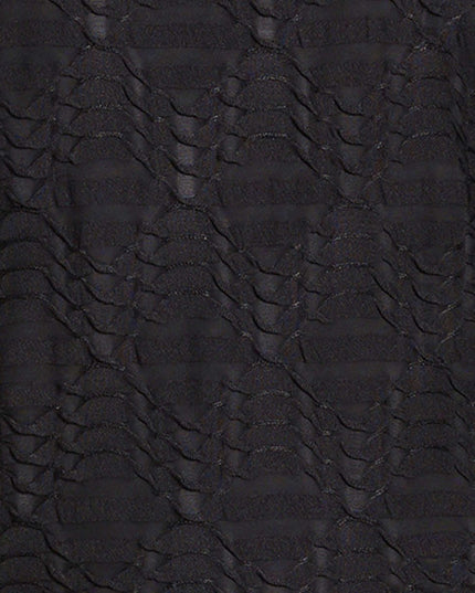 SIZE: M - Calvin Klein Women's Stretch Textured Shirt (Black, Medium)