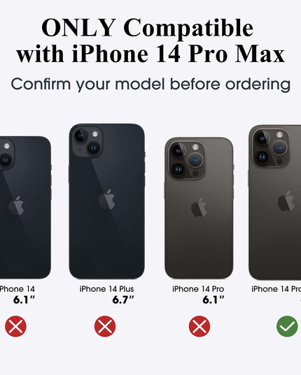 LOMILIO Magnetic for iPhone 14 Pro Max Case for MagSafe [No.1 Strong N52 Magnets] Translucent Matte [Military Grade Protection] for Women Girls Men iPhone 14 Pro Max Phone Case (6.7")-Deep Purple