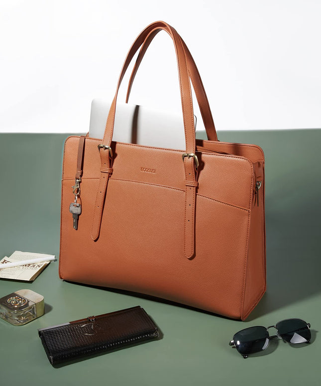 ECOSUSI Laptop Bag for Women  39.62 cm Tote Bag Work Bag Briefcase Handbag Shoulder Bag for Office