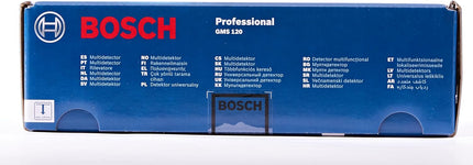 Bosch Professional Stud Finder GMS 120 (Drill Hole Marker, max. Detection Depth Wood/Magnetic Metal/Non-Magnetic Metal/Live Cable: 38/120/80/50 mm, in Cardboard Box)