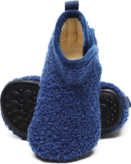 Toddler Kids Winter Warm Fuzzy House Slippers Bootie Lightweight Boys Girls Indoor Home Shoes