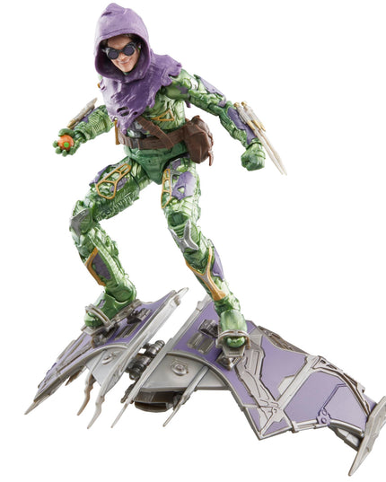 Marvel Legends Green Goblin and Spider-Man No Way Home Deluxe 6-Inch Action Figures With 6 Accessories