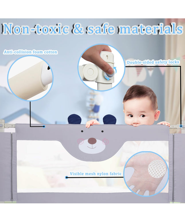RDHOME Bed Rails for Toddlers Kids, Baby Safety Bed Rail Guards (1 Piece)