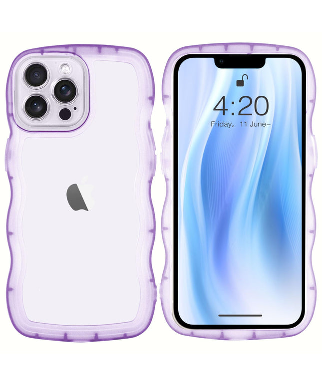 Cute curly case wave frame shape for iPhone 12 Pro