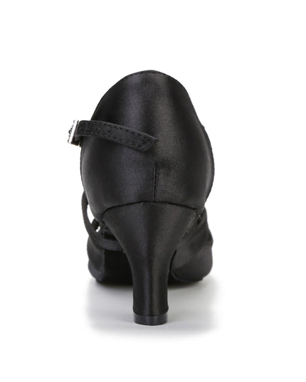 SIZE: 37.5 - Women's Latin Dance Shoes Female's Ballroom Salsa Dance Shoes 2.5 3 Inch Heel