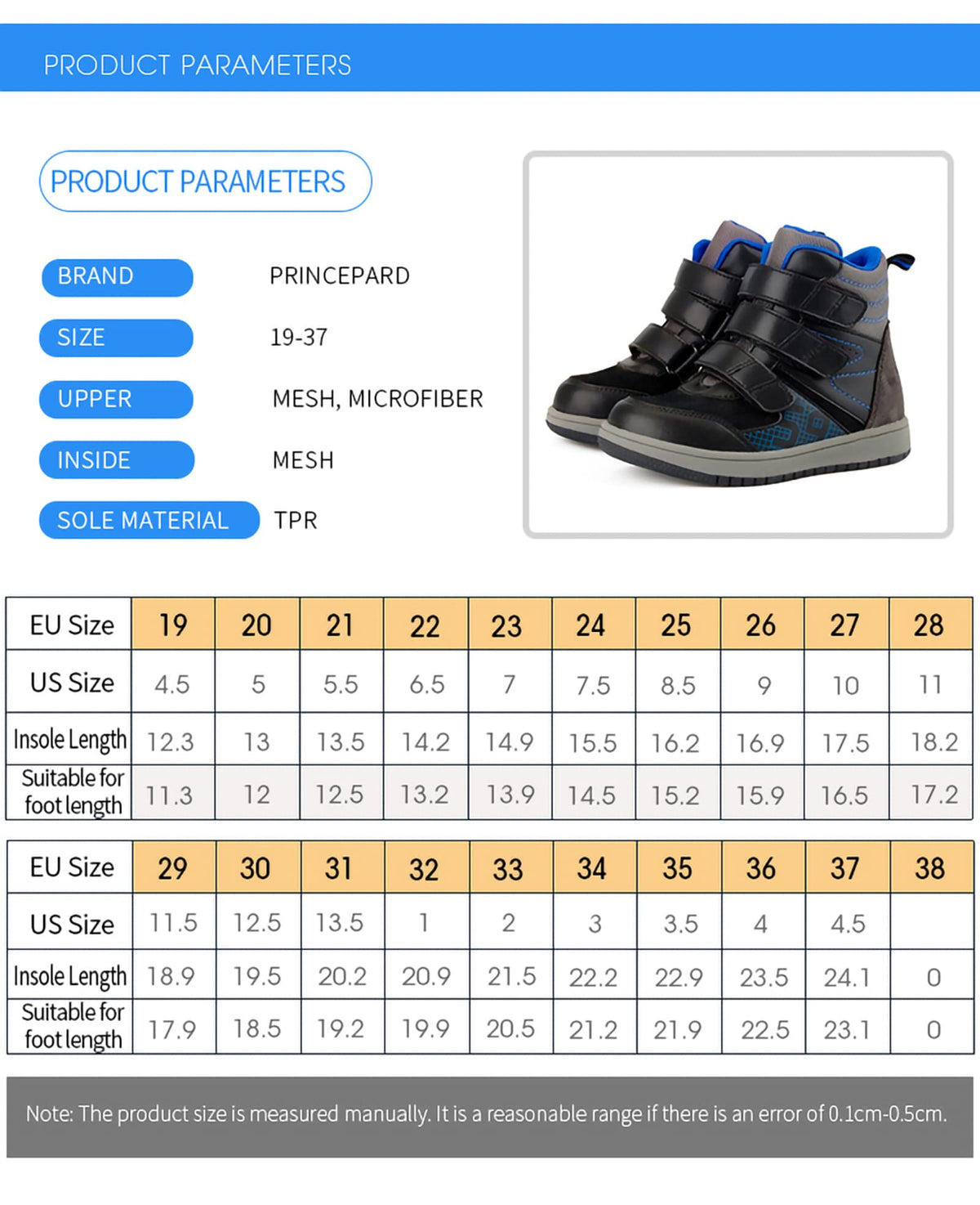 Princepard Kids Orthopedic Shoes