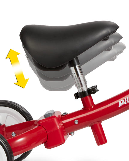 Radio Flyer Triple Play Trike, Toddler Tricycle, Balance Bike and Ride-On, Ages 1-3, Large, Red