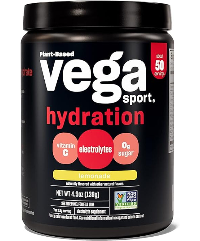 Vega Sport Hydration Electrolyte Powder, Lemonade-139g