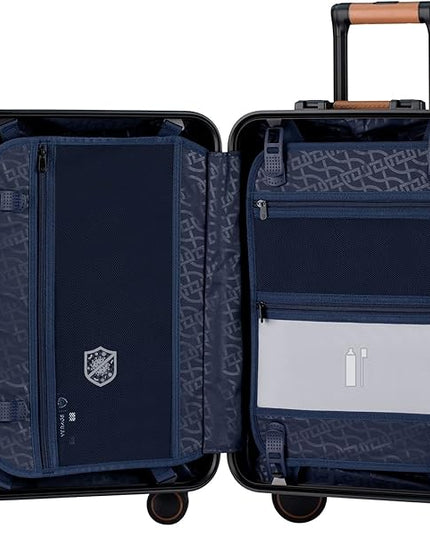Verage Windsor PC Luggage with Aluminum Frame, Hardside Suitcase with spinner wheels, Blue, Carry-On 20-Inch