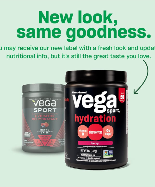Vega Sport Hydration Electrolyte Powder, Lemonade-139g