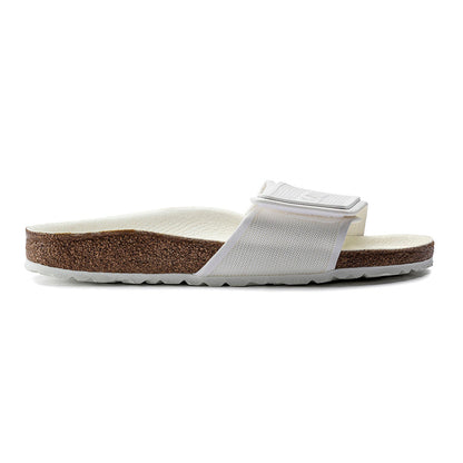 Birkenstock Tema White Regular Width Micro Fibre One-Strap Sandals ( Without Box )