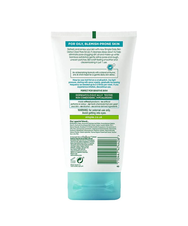 Simple Daily Skin Clear Pore Scrub | 150ml